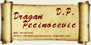 Dragan Pečinoćević vizit kartica